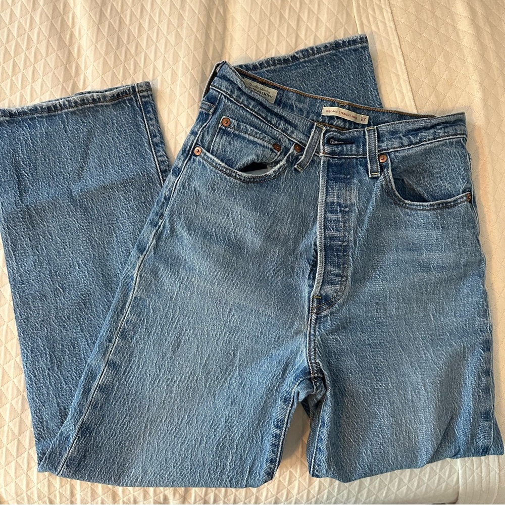 Levis ribcage straight ankle